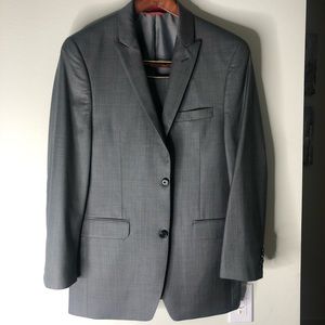 Alfani Slim Fit Suit (Grey) - 100% Wool - Like New